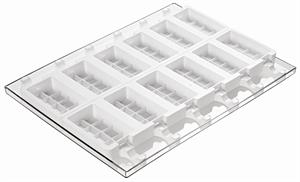 Isform, 12 vaffelformede isforme til ispinde, inklusiv 50 ispinde af tr�